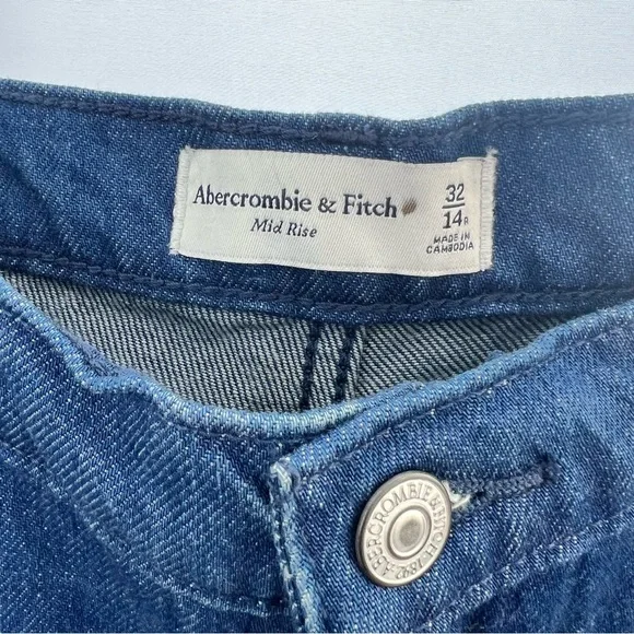 NWT ABERCROMBIE & FITCH mid rise 90s Relaxed JEANS - Picture 11 of 12
